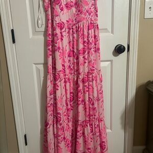 Lilly Pulitzer Vibrant Pink and White Dress